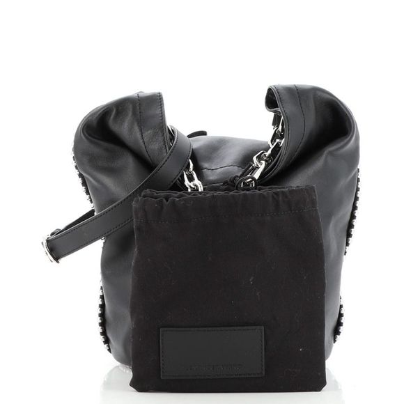 Alexander Wang Attica Dry Sack Bucket Bag Leather Black - Picture 2 of 7